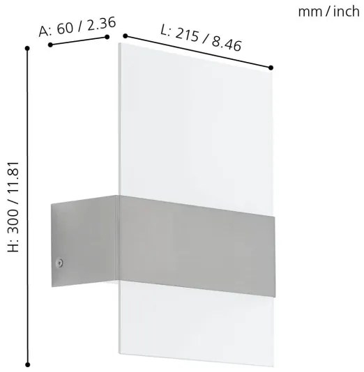 Eglo 93438 - LED vonkajšie osvetlenie narobiť 2xLED/2,5W/230V