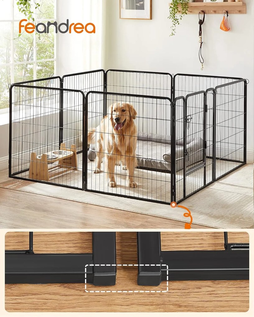 Ohrádka pro zvířata Thaso černá