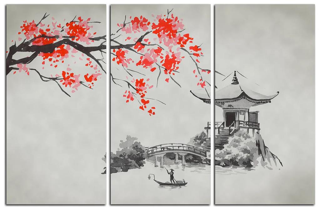 Obraz na plátne - Tradičné ilustrácie Japonsko 160B (120x80 cm)