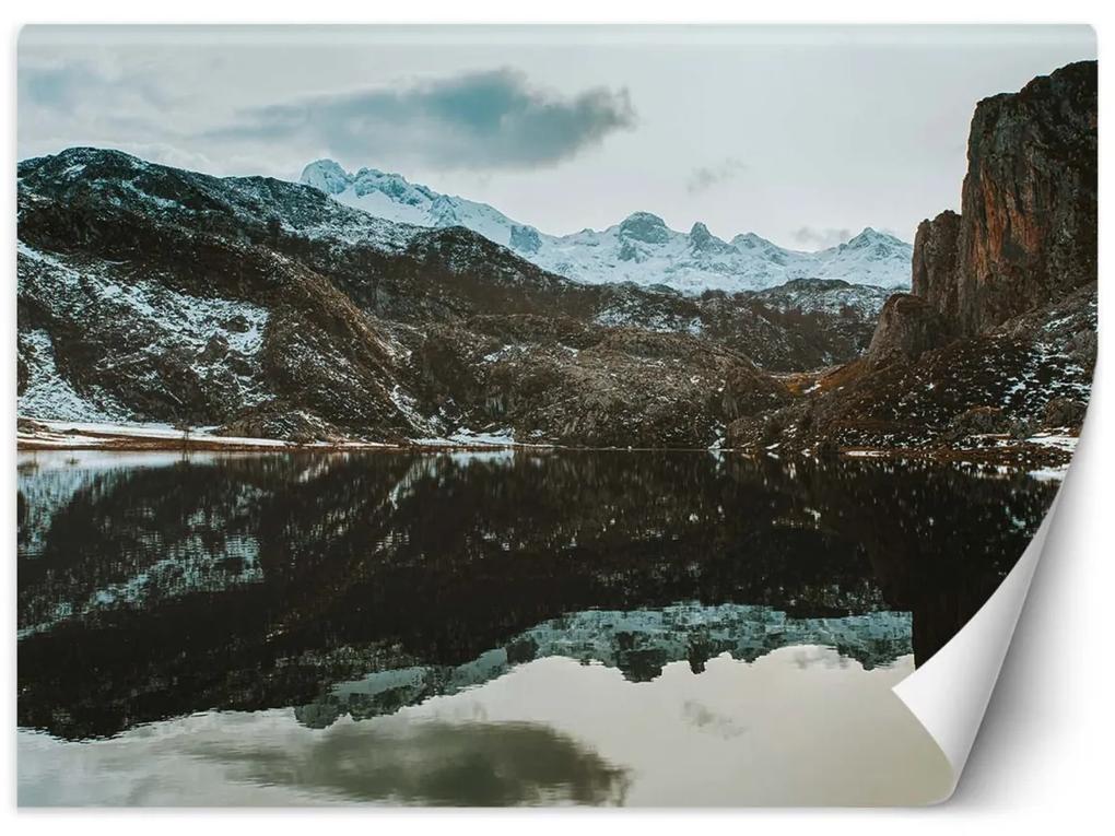 Fototapeta, Jezero v horách - 200x140 cm