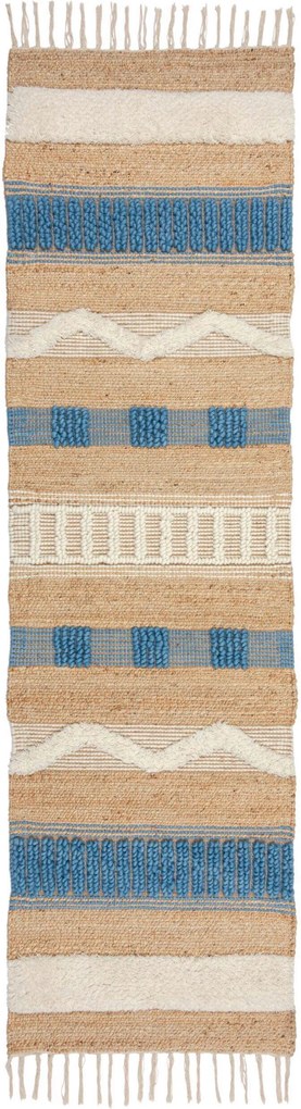 XXXLutz BEHÚŇ, 60/230 cm, modrá, prírodná farba Flair Rugs - Online Only bytové doplnky - 003165040703