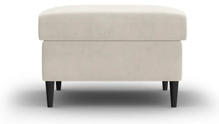 Béžová zamatová podnožka Kyoto – Cosmopolitan Design