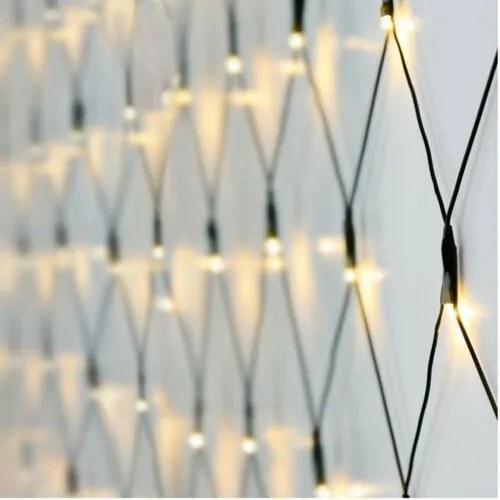 LED Vianočná svetelná sieť teplá biela, 160x LED, 200 x 100 cm, 2 m