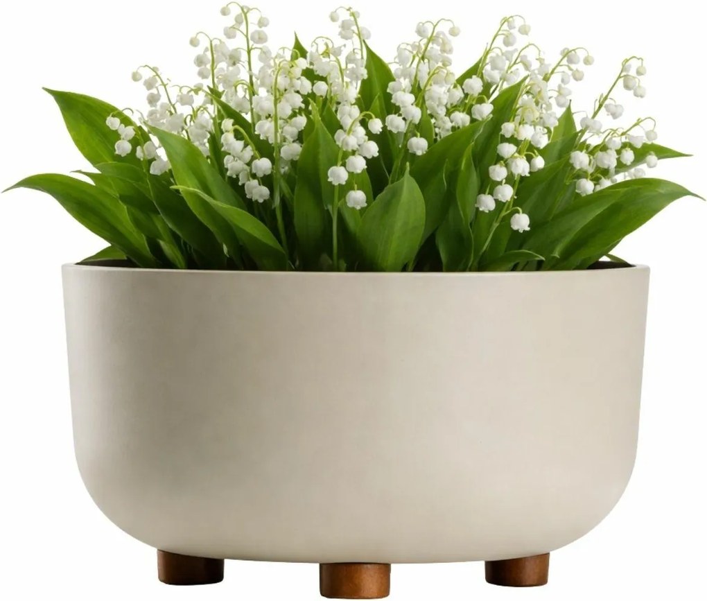 Plastový květináč na nožičkách TERRA 17x26,9 cm - výber z 5 prevedení