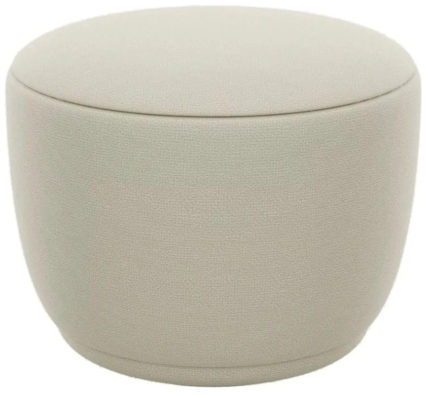 Béžový taburet z textílie bouclé KUON – Blomus