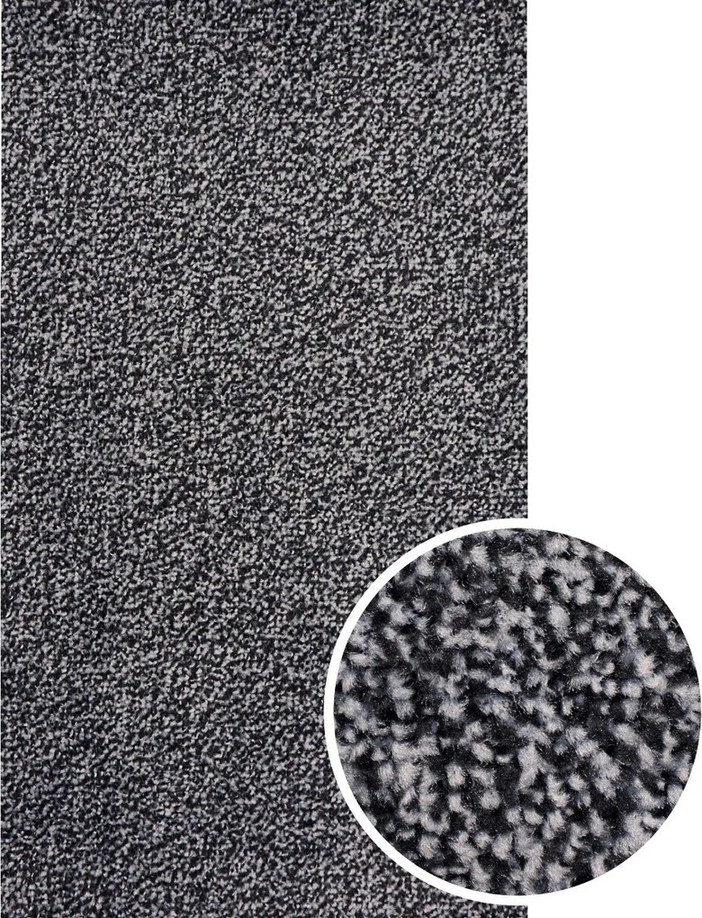 Rinos bv, Čistiaca zóna Merate grey, na mieru, šíře 1,3 m, šedá, pvc, chodba / predsieň