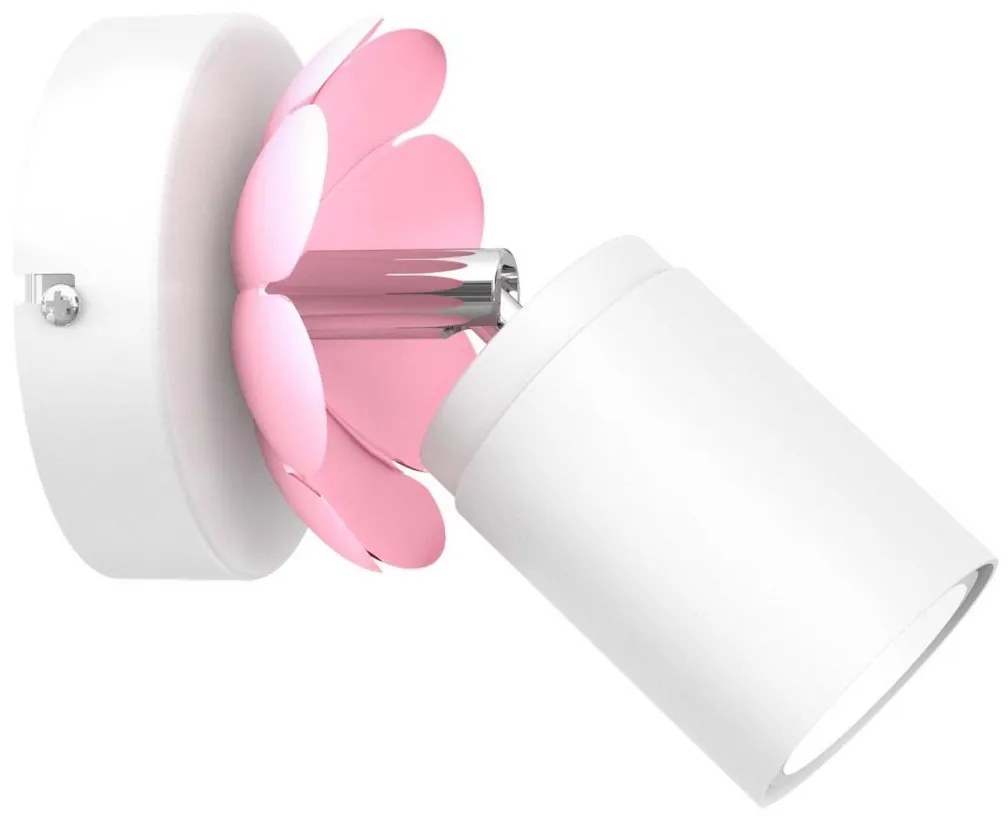 Nástenné bodové svietidlo FLOWER 1xGU10/8W/230V biela