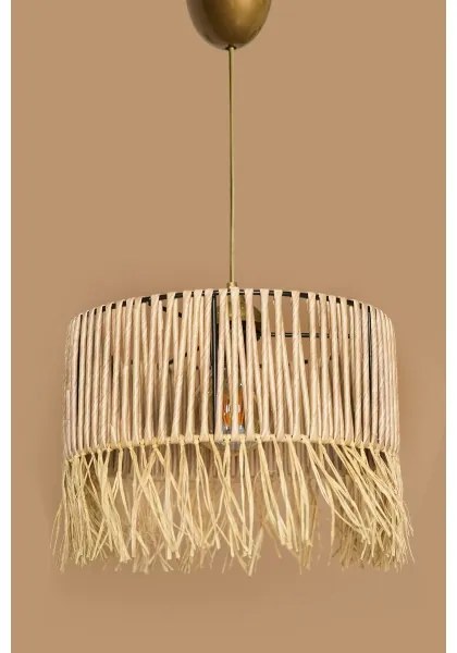 Závesný luster RIMINI 1xE27/40W/230V béžový