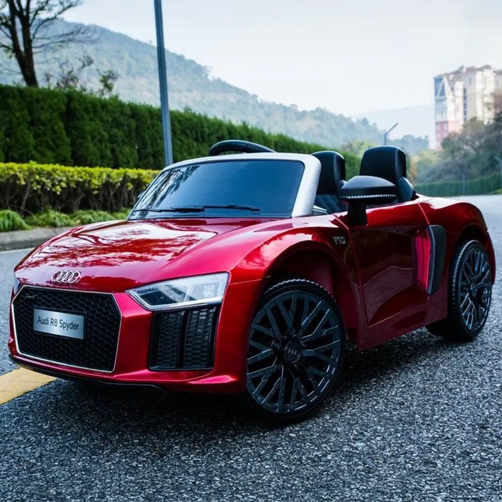 Baby Mix Detské elektrické autíčko Audi R8 SpyderMaxi, červená