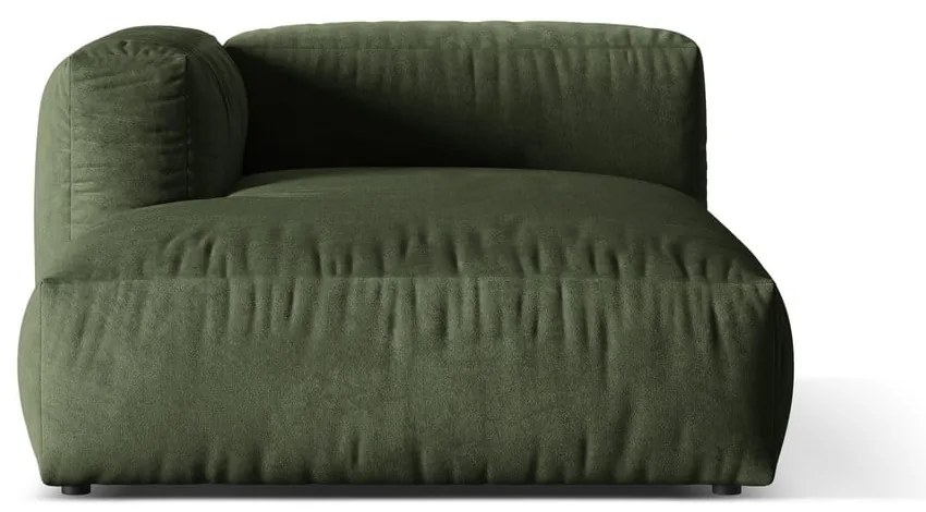 Zelený zamatový modul pohovky (ľavý roh) Martina – Micadoni