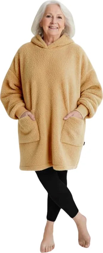 XPOSE® Barančeková mikinová deka - béžová