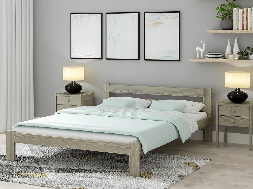 Posteľ hľuzovkový dub Akio VitBed 140x200cm