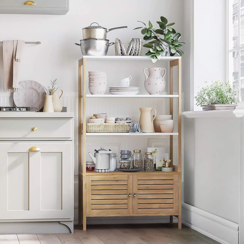 Bambusový regál do kúpeľne SONGMICS BCB010N01