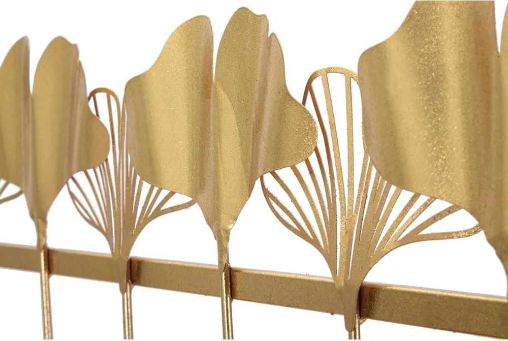 Nástenný vešiak v zlatej farbe Mauro Ferretti Leaves