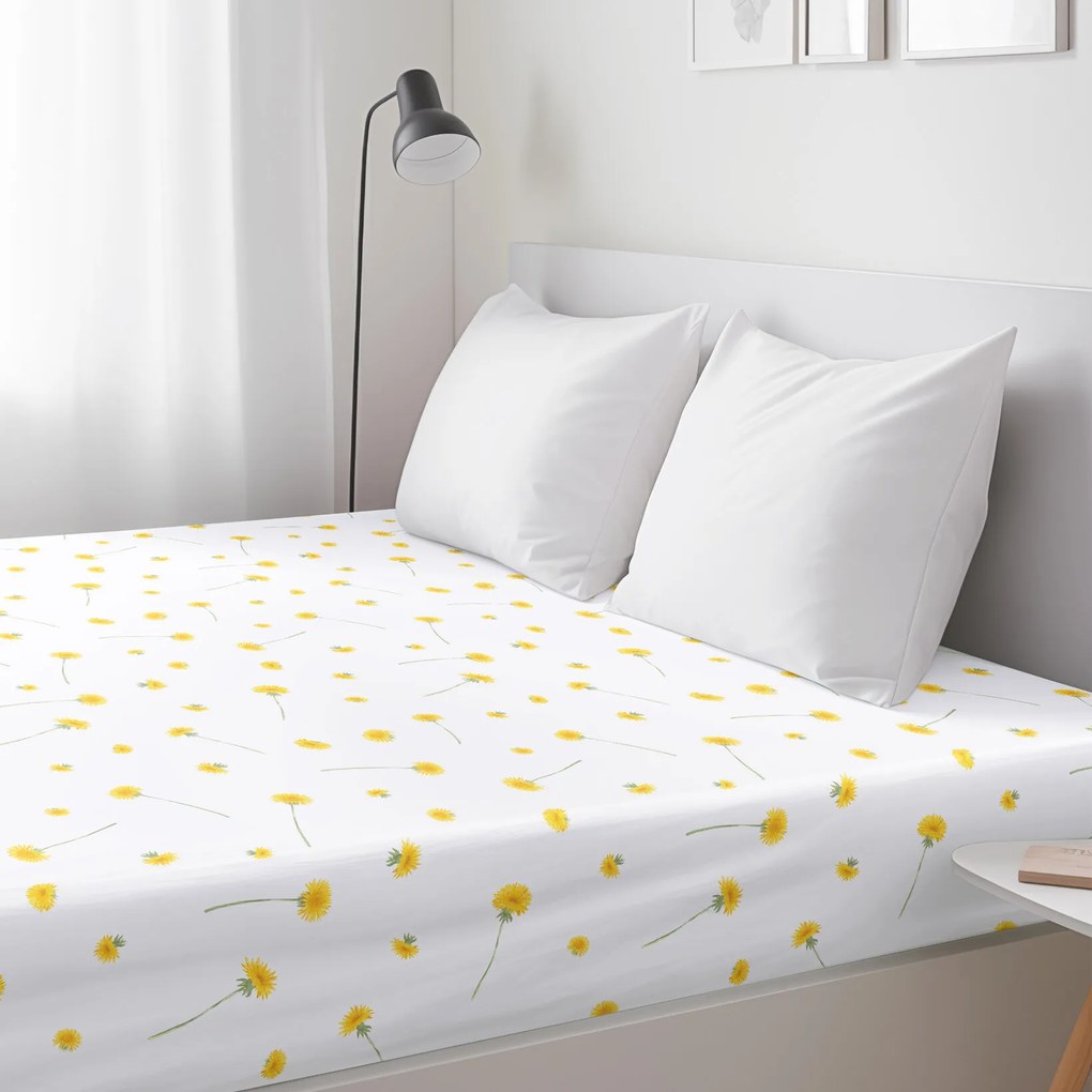 Goldea bavlnená napínacia plachta - púpavy 200 x 200 cm