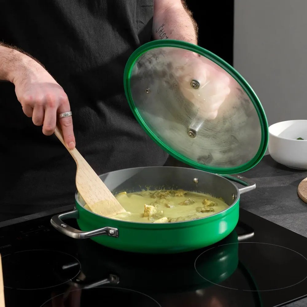 Panvica s pokrievkou/s keramickým povrchom ø 28 cm tegame Meda 3.0 – FABINI