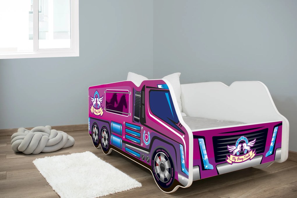 TOP BEDS Detská auto posteľ TRUCK 140cm x 70cm - TRUCK PONY