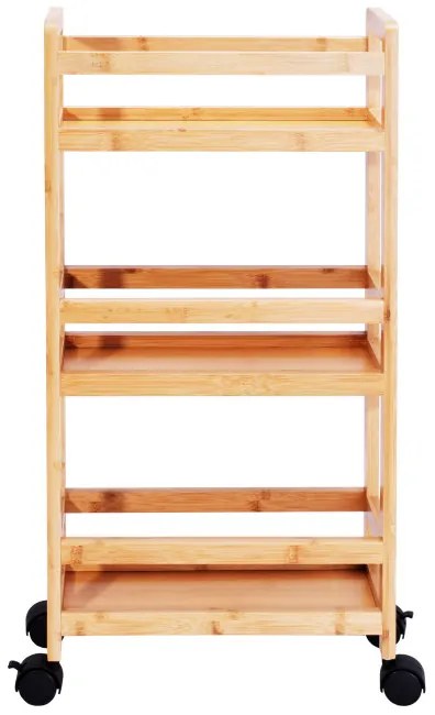 Pojazdný regál INAKI naturálny