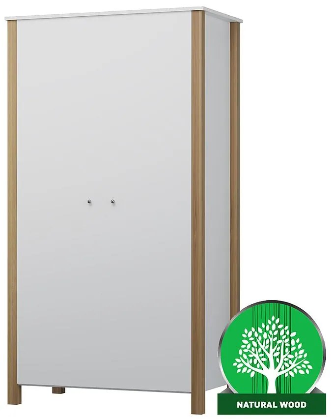 Skriňa II Oskar 90x180x53 biely