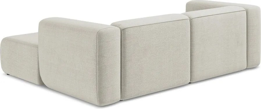 Béžová rohová pohovka (pravý roh/s leňoškou) Ekahi – Makamii