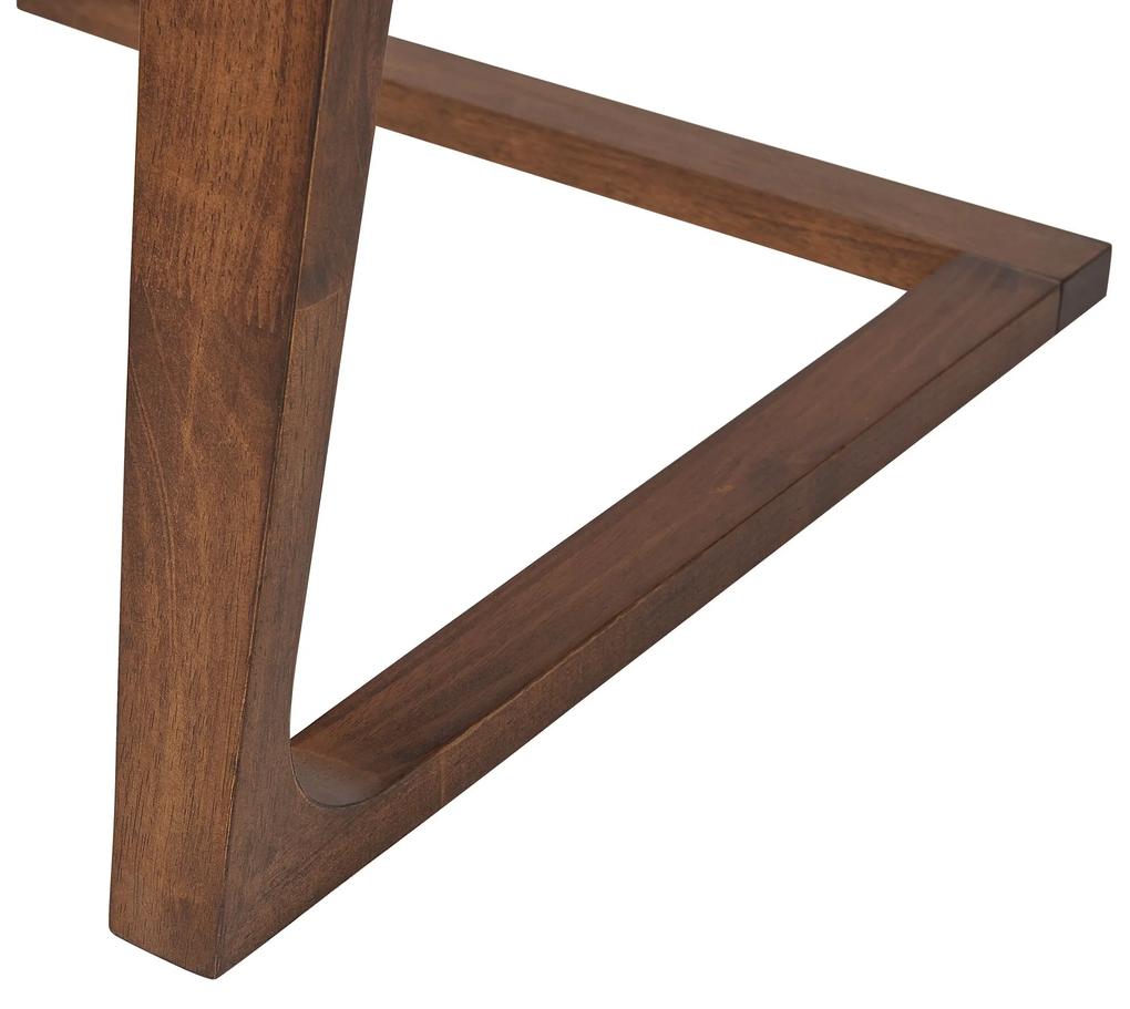 Jedálenský stôl 180 x 90 cm tmavé drevo HUXTER Beliani