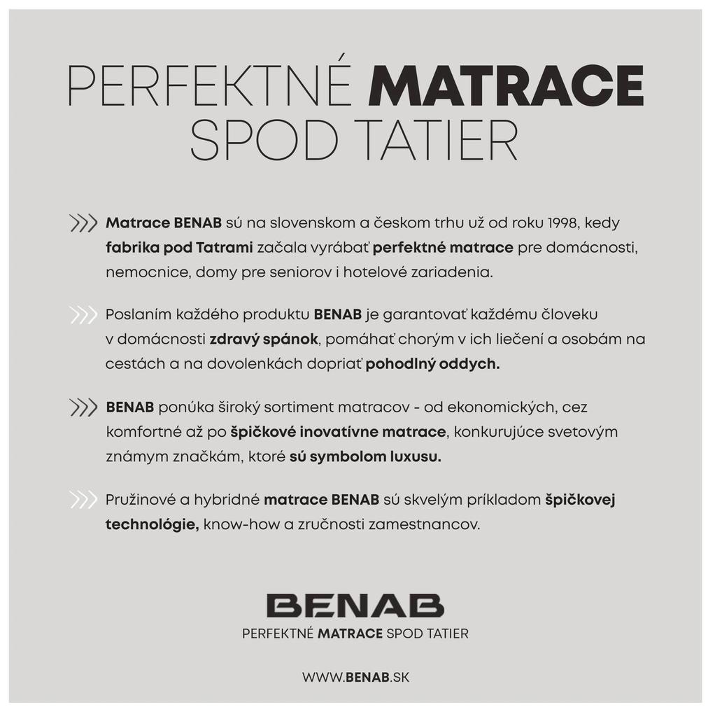 Penový matrac Benab Taranis Optimal 2.0 200x80 cm (T5) *AKCIA 1+1. Antibakteriálny, obojstranný slovenský matrac pre náročných v akcii (1+1), so 7-zónovou profiláciou kvalitnej PUR peny, s certifikátom OEKO-TEX. 763299