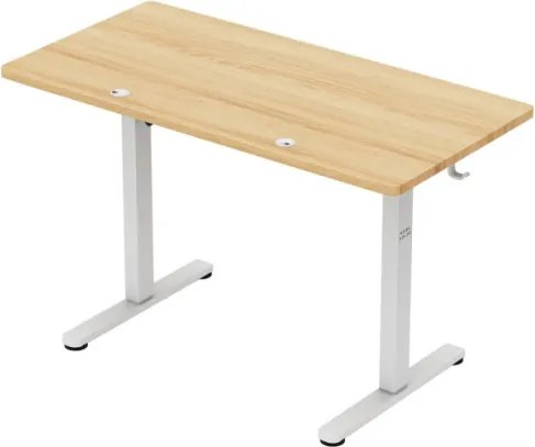 Elektrický výškovo nastaviteľný stôl Mark Adler Leader 6.9 Dub Craft / biely