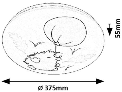 Rabalux 71191 - LED Detské stropné svietidlo HEDGY LED/24W/230V 3000K