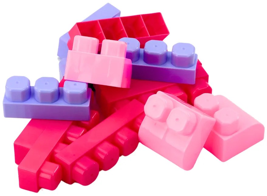 LEAN TOYS Bloky vo vedre, veľká stavebnica - 160 kusov