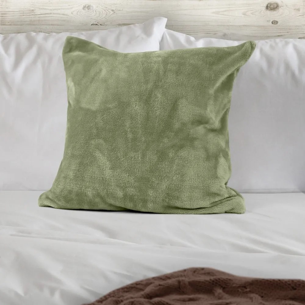 Polášek Poťah na vankúš z mikroplyšu - Biela káva | 70 x 90 cm