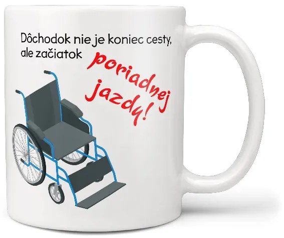 Hrnček Dôchodok nie je koniec (Náplň hrnčeka: Žiadna)