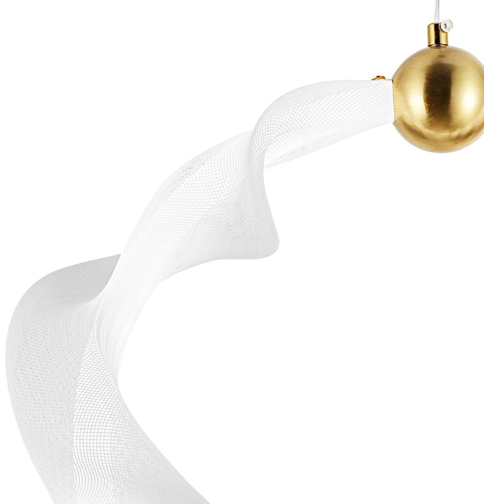 Toolight Toolight, LED závesné osvetlenie 22W, 4000K, 1540lm, G014-1CP, biela-zlatá, OSW-06361