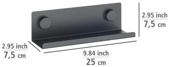 WENKO 71145800 - Stojan JET 25 x 7,5 cm čierny