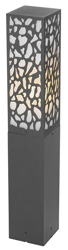 Moderná vonkajšia stĺpová lampa čierna 60 cm IP44 - Nicole