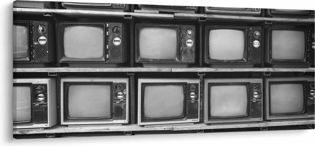Obraz - Retro televízie (120x50 cm)