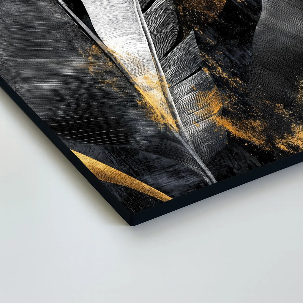 DUBLEZ | Moderný obraz - Zlaté tropické listy