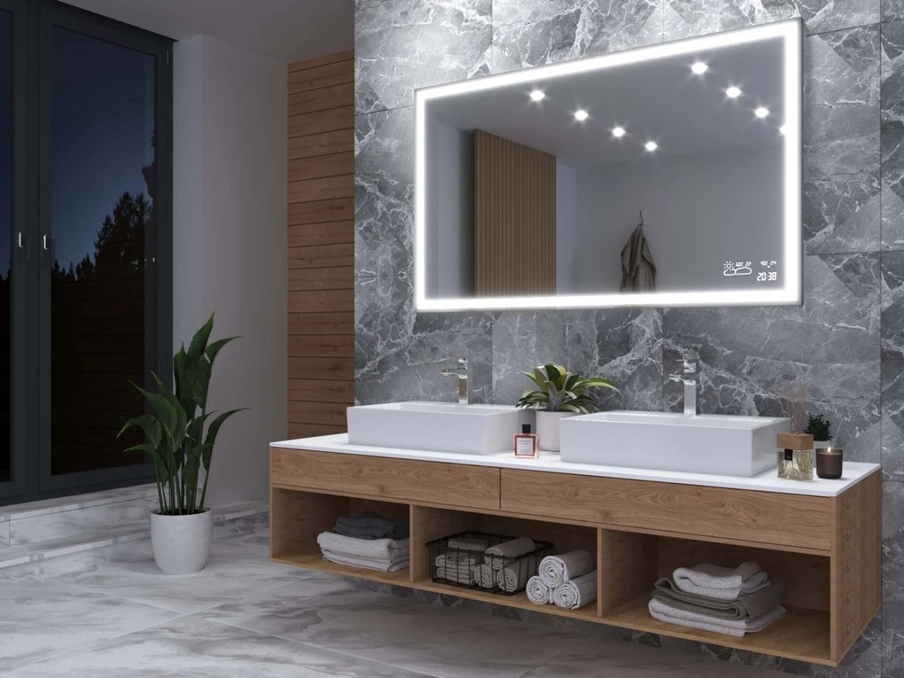 Zrkadlo do kúpeľne s LED osvetlením M1 premium
