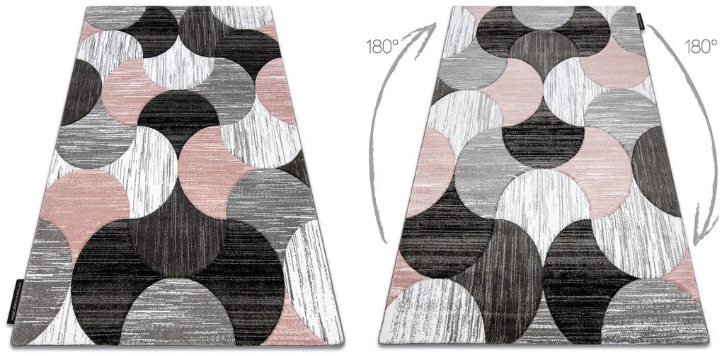 Koberec ALTER Geo mušle, ružový