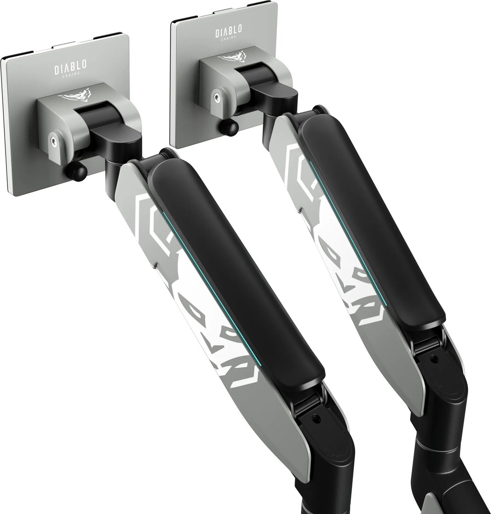 Držiak na dva monitory 35" RGB, sivo-čierny: Diablo X-Arm Dual