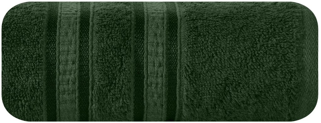 BAMBUSOVÝ UTERÁK MILA3 70X140 CM TMAVOZELENÁ