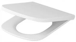 Cersanit Larga Square, antibakteriálne Slim sedátko z duroplastu, biela, K98-0231
