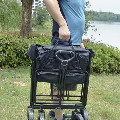 Skladací záhradný a plážový prepravný vozík 75 L