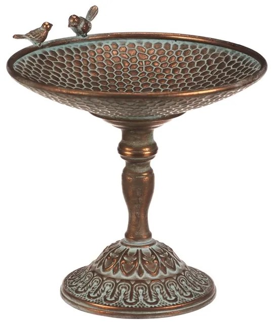 Autronic BONTEC Stojan kovový - 29 cm, aranžovací, s vtáčikmi, medený Farba: Medená