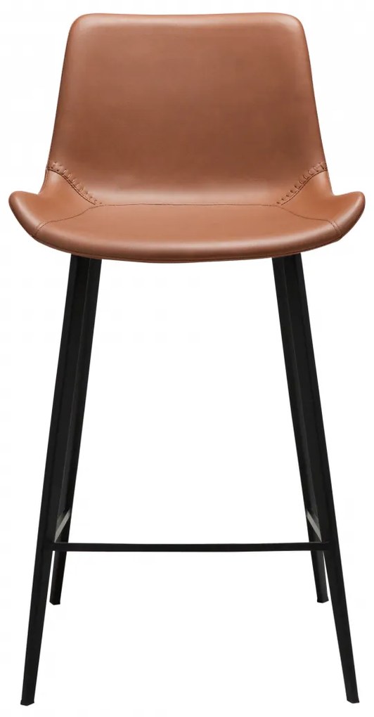 HYPE ČALÚNENÁ BAROVÁ STOLIČKA cognac brown/black