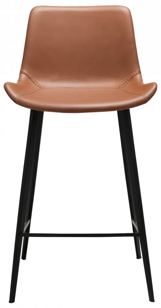 HYPE ČALÚNENÁ BAROVÁ STOLIČKA cognac brown/black
