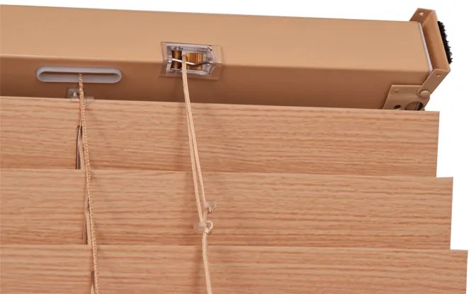 Okenné žalúzie - svetlohnedé Dĺžka žalúzií: 130 cm, Šírka žaluzie: 80 cm