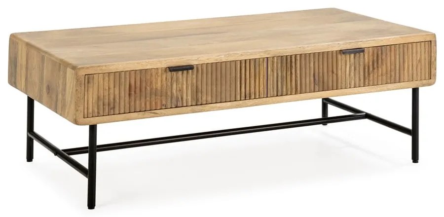 Konferenčný stolík z mangového dreva v prírodnej farbe 60x120 cm Mundra – MOME