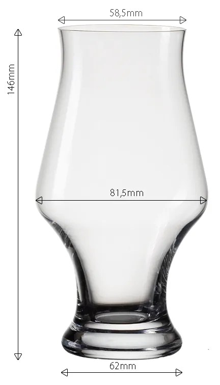 Poháre na pivo 300 ml set 4 ks - Univers Glas Lunasol - 321974