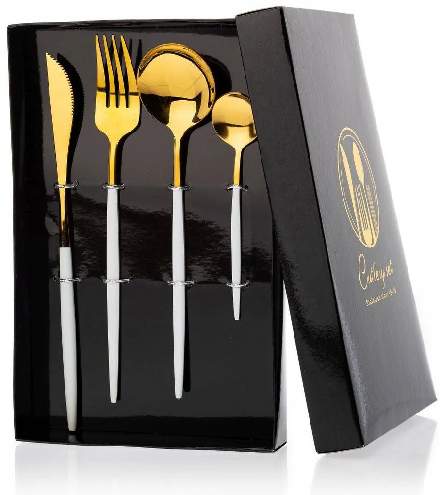 Príborový set Lijo White 4ks
