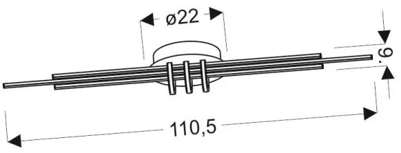 LED Stropné svietidlo NAKSOS LED/40W/230V